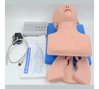 PVC Endotracheal Intubation Human Model, Oral Nasal Intubation Manikin Trainer, Intubation Training Simulator Teaching Model for Science Education/Practice/Study