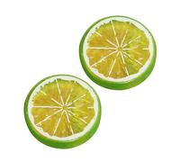 PVC Fake Lemon Slices for Cake Display and Visual Merchandising Artificial Lemon Slices Models