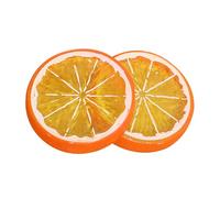 PVC Fake Lemon Slices for Cake Display and Visual Merchandising Realistic Lemon Decoration