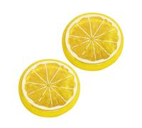 PVC Fake Lemon Slices for Cake Display and Visual Merchandising Realistic Lemon Slices Decoration