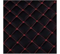 PVC Faux Leather Fabric Leathercloth Quilted Leather Diamond Stitch Padded Cushion Linen Wadding Faux Leather Interior Vehicle Upholstery Fabric(Black,1.6x6m)
