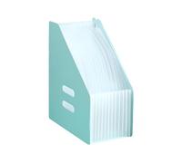 PVC File Organizer - A4 Document Holder with Multiple Compartments | Vertical File Holder | Multi-Section Expandable Filing Folders| Desktop Organizer | Portable Folder for Office, SCH