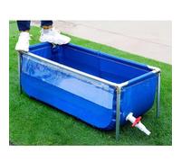PVC Fish Pond with Frame - Transparent Aquarium Pool for Koi, Goldfish, and Hydroponic Plants in Garden & Outdoor Spaces