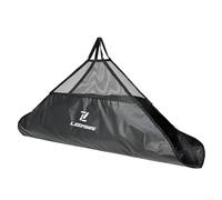 PVC Fishing Landing Mat and Sling Bag with Digital Scale Protector Measures up to 100 cm, Lightweight Travel Unhooking Mat for Secure Fish Handling, Black