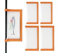 PVC Fishing Lure Wraps 4Packs Carp Fishing Accessories Easy Clean Storage Clear Identification PVA Bags for Carp Tackle Efficient Organizing Solutions for Anglers