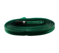 PVC Flat Soaker Hose for Garden, Vegetable Beds, Flowers, Shrubs & Trees - 7.5m/10m/15m, Leak-Resistant, Water-Saving(15M)