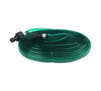 PVC Flat Sprinkler Soaker Hose 15m for Garden Flower Beds Vegetables Shrubs Trees Yard, Leak-Resistant Water-Saving Irrigation Tube with Even Flow Distribution and Root-Level Watering(15M)