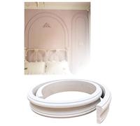 PVC Flexible Bendable Arch Wall Molding, Wall Decor Trim Lines for Doorway/Door Frame/Ceiling, Curved to Fit Round Arches, Easy to Cut(W 4cm (1.6"),L 6m (19.7ft))