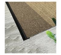 PVC Flexible Carpet Edge Strip,Rubber Floor Transition Strips-self Adhesive for Trim Strip with a Carpet Edging Height Less Than 6 mm/0.2in(Color:Black,Size:Length 5m/196in)