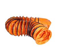 PVC Flexible Duct Hose, 6-24" Diameter Ventilation Duct Hosing with Adjustable Rope & D-Ring, outer ring is wound with high-carbon steel wire,Flame Retardant for HVAC/Utility Blowers 32ft-7.9in