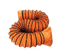 PVC Flexible Duct Hosing with Adjustable Rope and D-Rings, 5m 10m Ducting Hose Flexible Foldable Easy Storage, 3 Layer Protection Dryer Vent Hose for Exhaust Fan