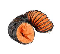 PVC Flexible Ducting Hose for Industril, 200mm~600mm Diameter PVC Flexible Duct Hosing Waterproof Retardant, Portable Ducting Hose with Adjustable Rope and D-Ring