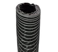 PVC Flexible Ducting Hose, Grey, 100mm / 4 Inch, 1.5m Length, Plastic Flexi Duct Pipe for Tumble Dryer Vent, Extractor Fan, Kitchen & Bathroom Ventilation