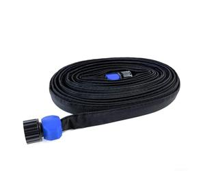 PVC Flexible Garden Hose with Flat Soaker Hose and Seepage Pipe for Automatic Water Seepage Irrigation Suitable for Various Plant Watering Needs (100FT)