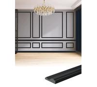 PVC Flexible Self-Adhesive Wall Trim Strip, Peel and Stick Molding for DIY Mirror Frame, TV Background, Doorway Arch & Wall Panel Decoration,(3.2x300cm/1.3x118in)