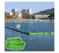 PVC Float-Type Oil Containment Boom, No Splicing Industrial Oil Interception Fences Green High Visibility, Tear Resistance Portable PVC Water Boom for River Lake(L-65 3/5 ft(20m),H-2 ft(60ccm))