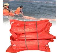 PVC Floating Flood Barrier Boom for Waterways, 10m Long, 75cm High, Recyclable Garbage Containment