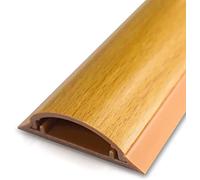 PVC Floor Cable Protection,1 M Floor Cable Pass,Floor Passage,Self-adhesive Floor Cable Cover Cords - Electrical Cable Storage - Various Sizes(H,No.6)
