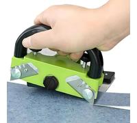 PVC Floor Cutter, Laminate Floor Cutter, Welding Plastic Welding Kit with Blade Depth & Distance Adjustment Knob, Flooring Glue Jointer Installation Tool for Home Carpentry
