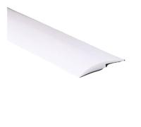 PVC Floor Edge Pressing Anti-Collision Threshold Strip, Door Joint Strip Carpet Edge Gap Shielding 1pc(White,2MX10MM)