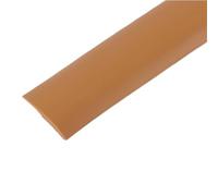 PVC Floor Edge Pressing Anti-Collision Threshold Strip, Door Joint Strip Carpet Edge Gap Shielding 1pc(Light brown,5Mx3MM)