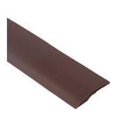 PVC Floor Edge Pressing Anti-Collision Threshold Strip, Door Joint Strip Carpet Edge Gap Shielding 1pc(Brown,2MX10MM)