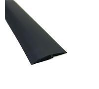 PVC Floor Edge Pressing Anti-Collision Threshold Strip, Door Joint Strip Carpet Edge Gap Shielding 1pc(Black,2MX10MM)