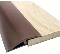 PVC Floor Transition Strip, Flexible Edge Trim for Smooth Doorway Threshold, Universal Fit for Various Flooring Types