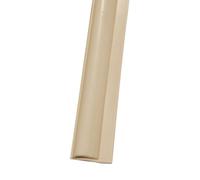 PVC Floor Transition Strips, Carpet to Tile Flooring Edging Trim Strip, Cuttable Threshold Bar for Hallway/Living Rooms/Doorways(Cream,2m(6.56ft))