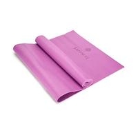 PVC Foam Yoga Exercise Mat, Non-Slip, 6mm Thick, Home Gym Workout Pilates, Compact Lightweight With Free Carry Strap (PINK)