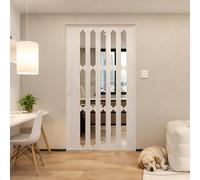 PVC Foldable Accordion Doors Interior,Sliding Folding Doors for Doorway/Closet/Kitchen/Living Room/Bedroom,Magnetic Concertina Room Divider Screen(W:115 x H:180cm)