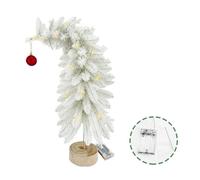 PVC Foldable Crooked Christmas Tree With/No Light Mini Desktop Decor For Holiday Decoration Office Party 2026 20 christmas,Small Office decor xmas top dorm lights pencil small Desk Pre table
