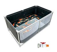 PVC Foldable Koi Pond Outdoor Fish Tank for Backyard & Garden (79"x39"x24") Ideal for tic Life & Garden Aesthetics