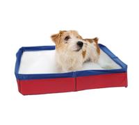 PVC Foldable Pet Swimming Pool, 50×50cm Summer Cooling Cat & Dog Pool, Non-Inflatable Dog Paddling Pool, Bath Tub for Small-Bodied Pet for Backyard Fun Bath Use