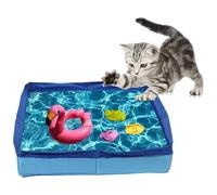 Pvc Foldable Pet Swimming Pool For Dog Cat, Portable Dog Paddling Pool Summer Coolness Funny, Non-Slip Square-Shaped Pet Bath Tub For Garden, Patio, Bathroom, Non Inflatable, Space Saving, 50×50cm
