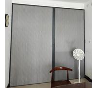 PVC Folding Door, Concertina Door Gray Folding Single Double with Aluminum Frame Honeycomb Panel Interior Room Divider