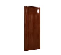 PVC Folding Door Magnetic Catch PVC Concertina Accordion Door Gloss 84x203cm 6mm Thick (Brown)