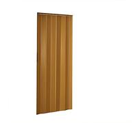 PVC Folding Door Magnetic Catch PVC Concertina Accordion Door Gloss 84x203cm 6mm Thick (Yellow)
