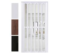 PVC Folding Door Plastic Interior Accordion Partition, Clear Acrylic Concertina Door, Easy Sliding Room Divider Door for Kitchen Laundry Room Closet(44x80in(112x203cm))