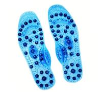 PVC Foot Orthotic Insole Pressure Reduction Technology Reflexology Massage Shoe Insert Comfortable Blood Stimulation Shoe Pad for Running Office Work
