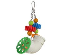 PVC Forager - Durable Fun Treat Foraging Cage Accessory Toy - for Sugar Gliders, Squirrels, Chinchillas, Prairie Dogs, Degus, Skunks, Marmosets, Monkeys, Parrots, Birds, Rats, Hamsters & Gerbils