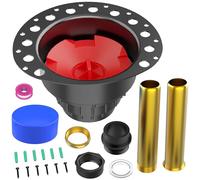 PVC Freestanding Tub Drain Kit, Bathtub Drain Rough-in Kit，Compatible with Freestanding Bathtubs, Floor Mounted Bathtubs and Island Bathtubs, with PVC Plastic Adapter and Brass Tail Pipes