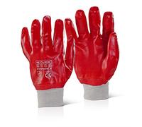 PVC FULLY COATED KNITWRIST RED 7