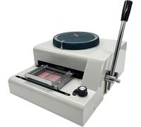 PVC Gift Card Credit VIP ID Membership Stamping Embossing Coding Machine, Card Embosser, 72 Characters Embossing Machine, for Card Making