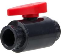 PVC Globe Valve， PVC Ball Red Handle Water Shut Off Flow Controller Multiple Sizes(75mm)