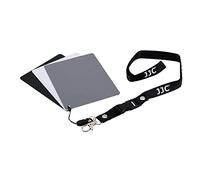 PVC Grey Card White Balance Card 18% Exposure Photography for DSLR and Film Color Custom Calibration Camera Checker Video w/landyard & clip, 3-in-1 White Balance, Balck, Gray Cards