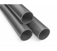 PVC Grey Metric Plumbing Fittings Pipe Tubing for Aquarium Fish Tank Pond Solvent Weld Plumbing Connectors (PVC Pipe - 0.4m, 32mm)