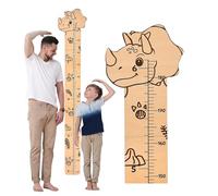PVC Growth Chart | Wall Mounted PVC Height Record Ruler - Kids Cartoon Growth Animal Animal Governorate for Kids
