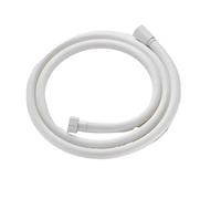 PVC Handheld Shower Head Hose Universal Flexible Anti Winding Explosion-Proof Water Tube Bathroom Faucet Extension Pipe(White,200cm)
