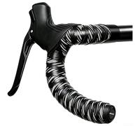PVC Handlebar Tape for Road Bikes with Integrated Shock Absorption Technology and Texture to Enhance Grip Under Wet or Dry Conditions (Black And White)